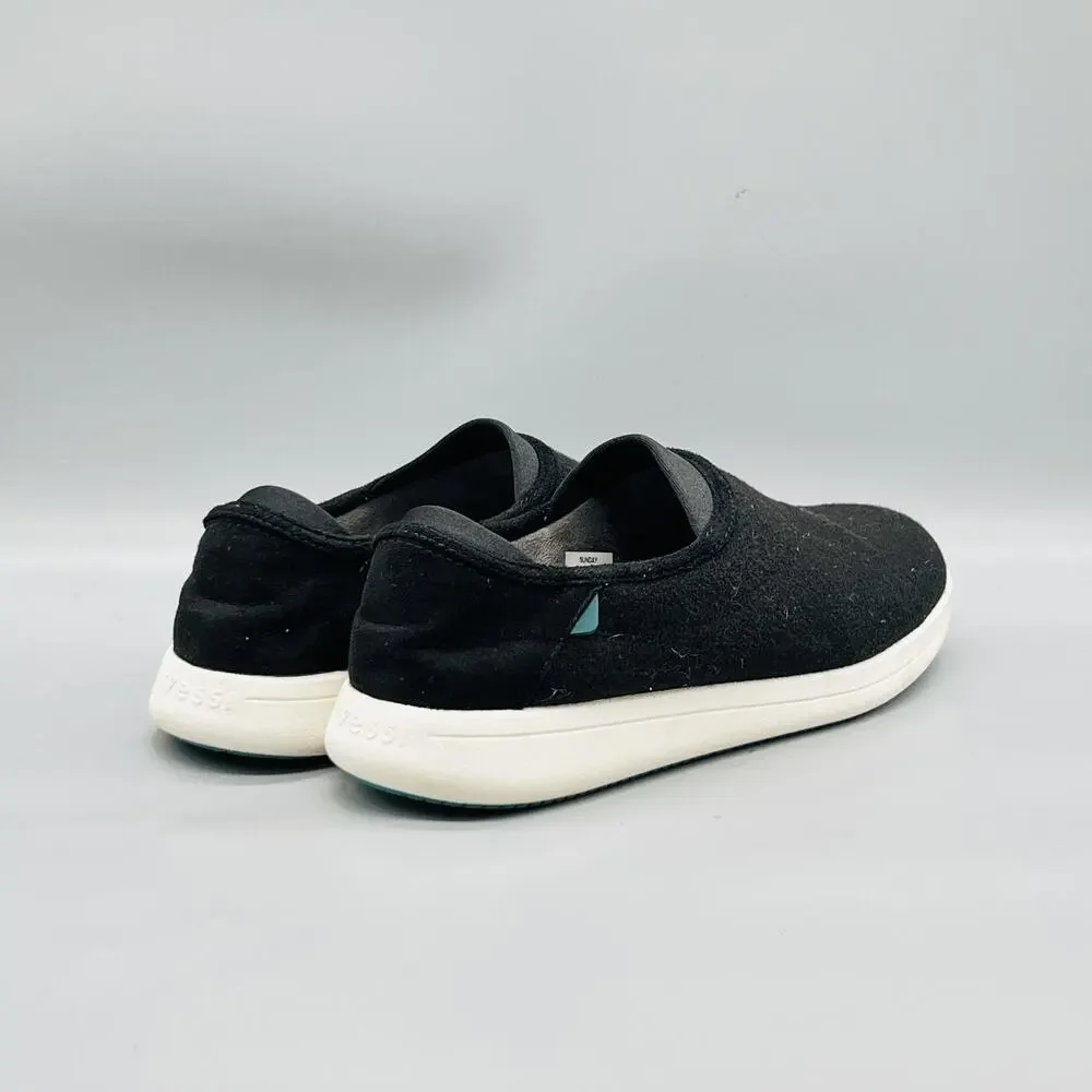 Vessi Shoes Mens 11 Black Sunday Slip On House Slippers Lined Comfort Cozy